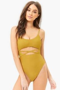 Forever 21 strappy one piece swimsuit